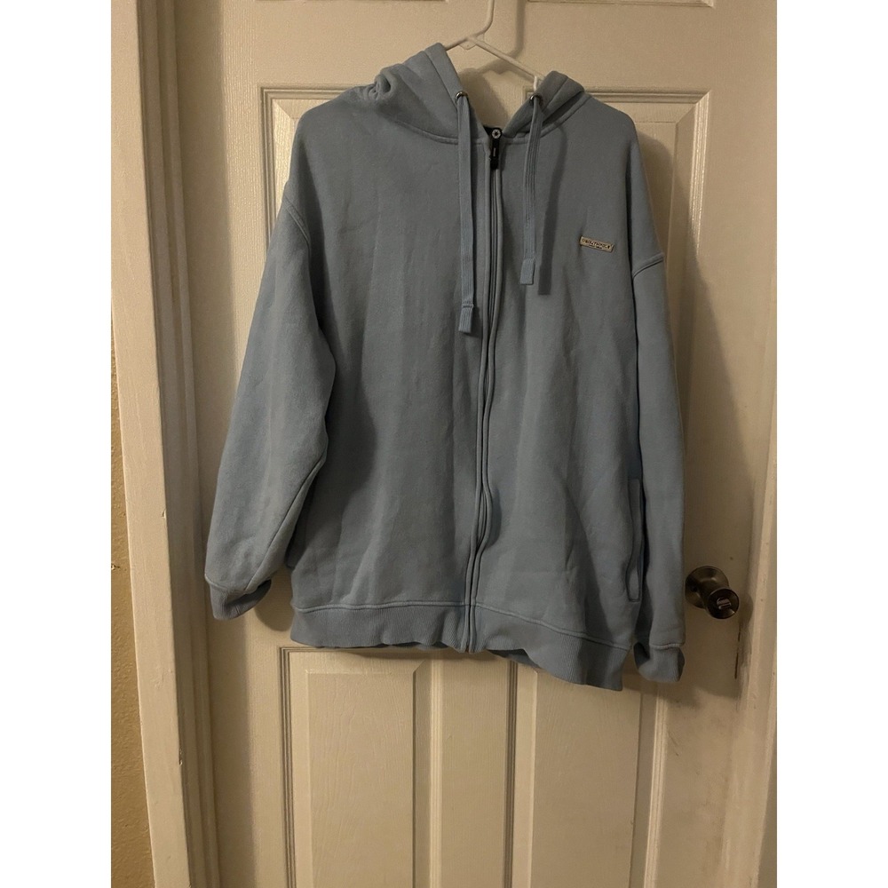 Southpole Light Blue Full Zip Hooded Fleece Hoodie XL Men's with Pockets